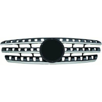 MERCEDES ML-Class W163 98-05 Ribbad Svart/Krom Sportgrill W164-Look DIEDERICHS